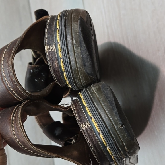 Vintage Doc Dr.Martens Mens Leather Fisher Chunky Tractor Sandals shoes sz US13 - Picture 7 of 14